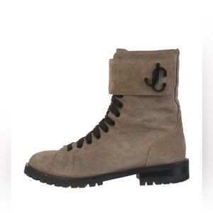 Jimmy Choo Suede Combat Boots